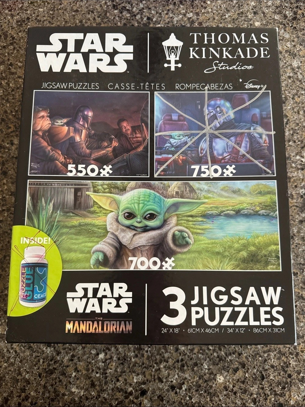 Thomas Kinkade Studios Star Wars The Mandalorian 2 Jigsaw Puzzles NEW